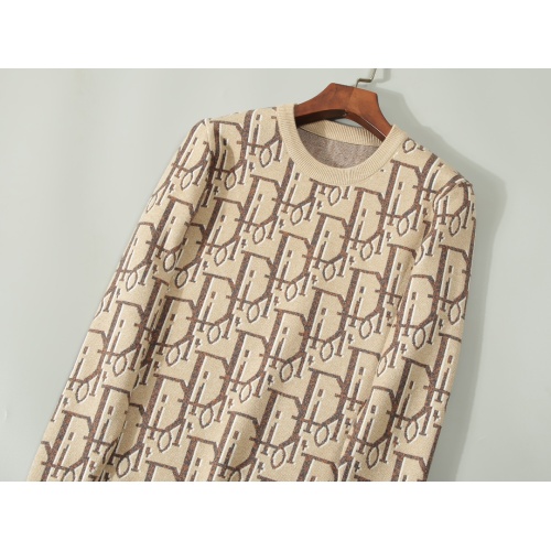 Replica Christian Dior Sweaters Long Sleeved For Men #1234886 $45.00 USD for Wholesale