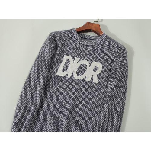 Replica Christian Dior Sweaters Long Sleeved For Men #1234888 $45.00 USD for Wholesale