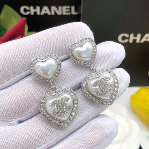 Replica Chanel Earrings For Women #1234901 $32.00 USD for Wholesale