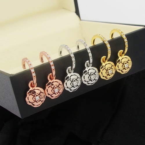 Replica Chanel Earrings For Women #1235080 $27.00 USD for Wholesale