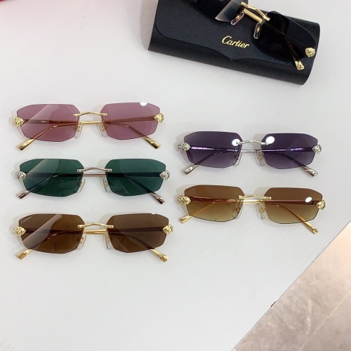 Replica Cartier AAA Quality Sunglassess #1235102 $45.00 USD for Wholesale