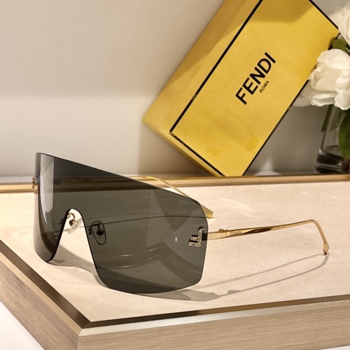 Fendi AAA Quality Sunglasses #1235269 $60.00 USD, Wholesale Replica Fendi AAA Quality Sunglasses