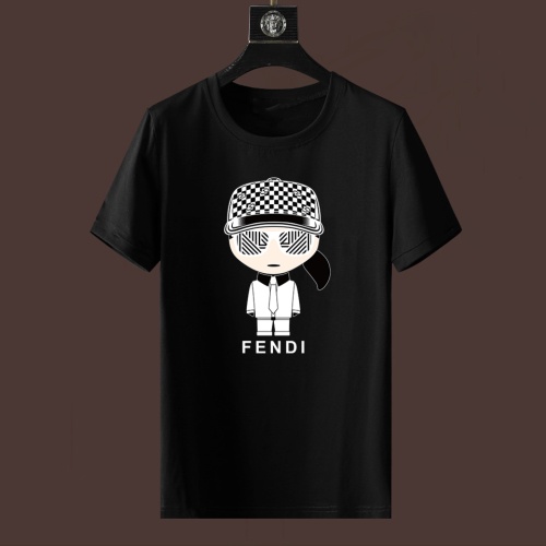 Fendi T-Shirts Short Sleeved For Unisex #1235279 $25.00 USD, Wholesale Replica Fendi T-Shirts