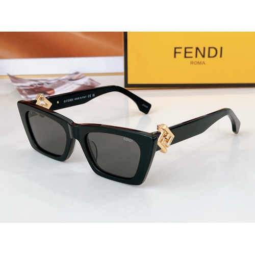 Fendi AAA Quality Sunglasses #1235285 $64.00 USD, Wholesale Replica Fendi AAA Quality Sunglasses