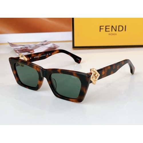 Fendi AAA Quality Sunglasses #1235286 $64.00 USD, Wholesale Replica Fendi AAA Quality Sunglasses