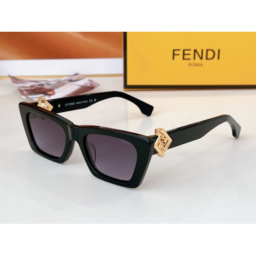 Fendi AAA Quality Sunglasses #1235287 $64.00 USD, Wholesale Replica Fendi AAA Quality Sunglasses