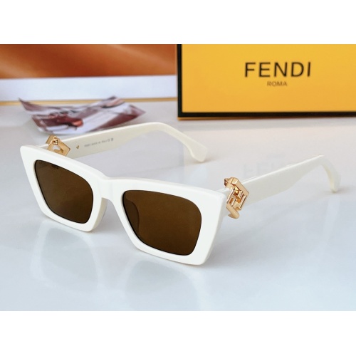 Fendi AAA Quality Sunglasses #1235289 $64.00 USD, Wholesale Replica Fendi AAA Quality Sunglasses