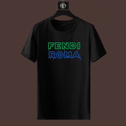 Fendi T-Shirts Short Sleeved For Unisex #1235291 $25.00 USD, Wholesale Replica Fendi T-Shirts