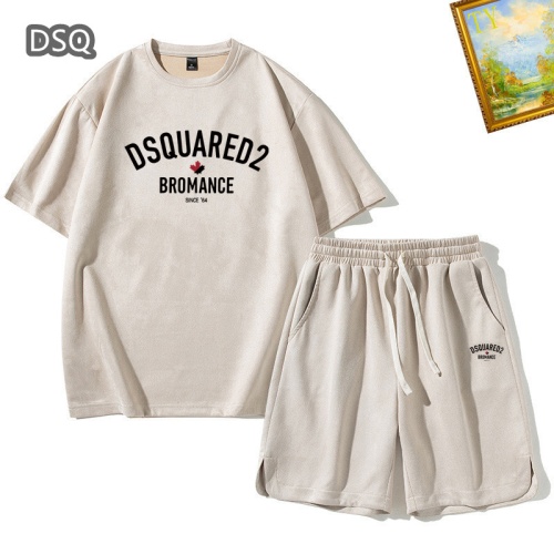 Dsquared Tracksuits Short Sleeved For Men #1235366 $48.00 USD, Wholesale Replica Dsquared Tracksuits