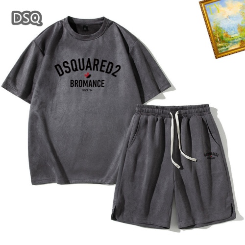 Dsquared Tracksuits Short Sleeved For Men #1235368 $48.00 USD, Wholesale Replica Dsquared Tracksuits