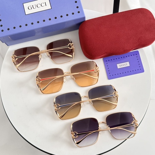 Replica Gucci AAA Quality Sunglasses #1235385 $64.00 USD for Wholesale