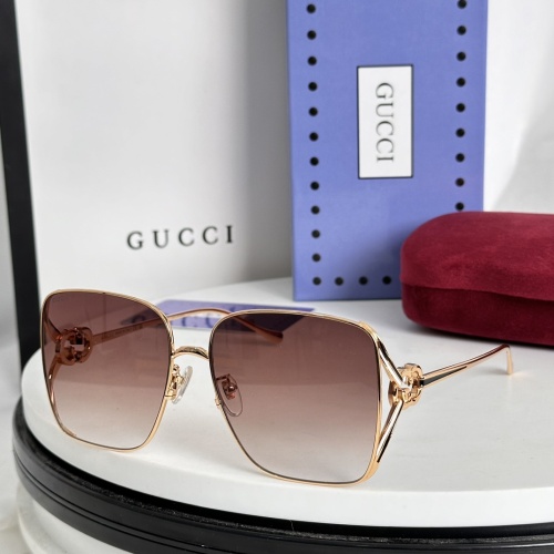 Gucci AAA Quality Sunglasses #1235386 $64.00 USD, Wholesale Replica Gucci AAA Quality Sunglasses