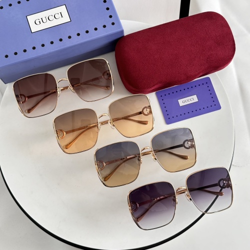 Replica Gucci AAA Quality Sunglasses #1235386 $64.00 USD for Wholesale