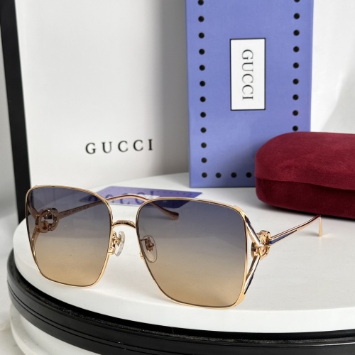 Gucci AAA Quality Sunglasses #1235387 $64.00 USD, Wholesale Replica Gucci AAA Quality Sunglasses