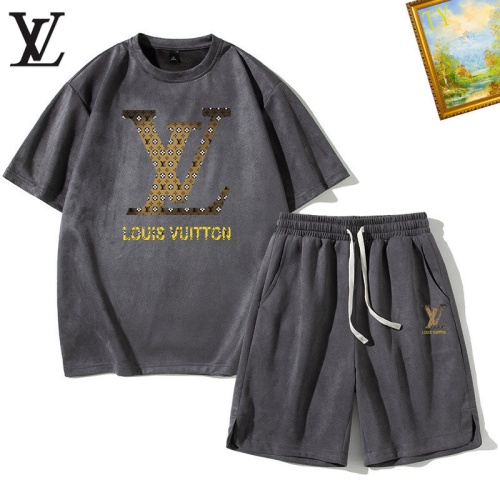 Louis Vuitton LV Tracksuits Short Sleeved For Men #1235399 $48.00 USD, Wholesale Replica Louis Vuitton LV Tracksuits