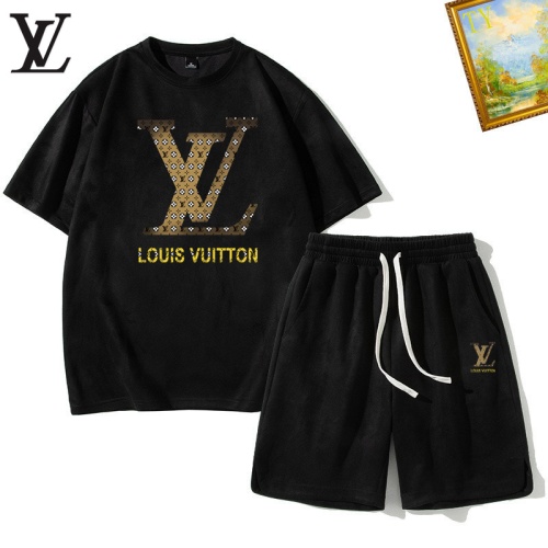 Louis Vuitton LV Tracksuits Short Sleeved For Men #1235400 $48.00 USD, Wholesale Replica Louis Vuitton LV Tracksuits