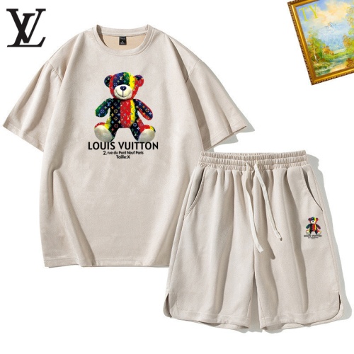 Louis Vuitton LV Tracksuits Short Sleeved For Men #1235401 $48.00 USD, Wholesale Replica Louis Vuitton LV Tracksuits