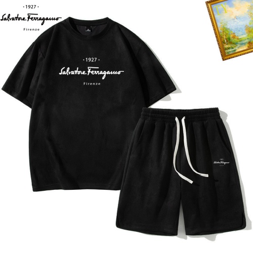 Salvatore Ferragamo Tracksuits Short Sleeved For Men #1235406 $48.00 USD, Wholesale Replica Salvatore Ferragamo Tracksuits