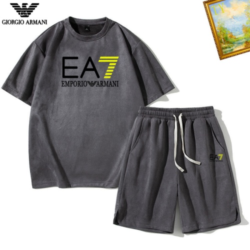 Armani Tracksuits Short Sleeved For Men #1235426 $48.00 USD, Wholesale Replica Armani Tracksuits