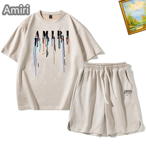 Amiri Tracksuits Short Sleeved For Men #1235440 $48.00 USD, Wholesale Replica Amiri Tracksuits