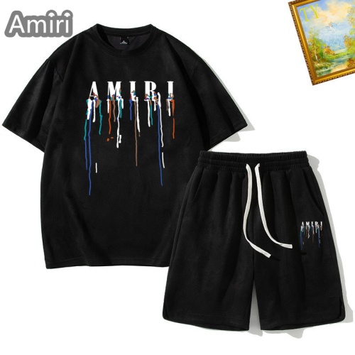 Amiri Tracksuits Short Sleeved For Men #1235442 $48.00 USD, Wholesale Replica Amiri Tracksuits