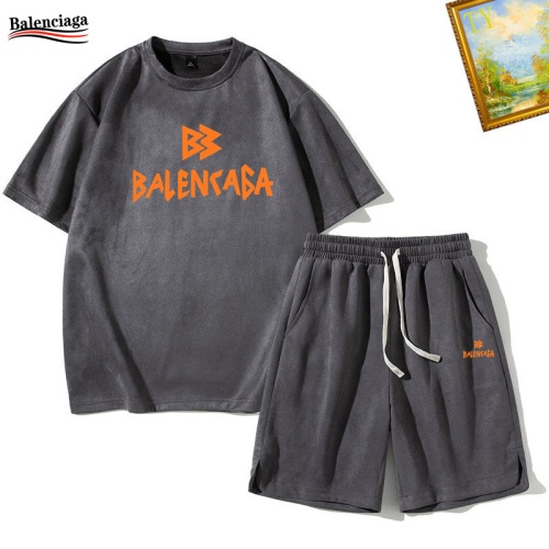 Balenciaga Fashion Tracksuits Short Sleeved For Men #1235451 $48.00 USD, Wholesale Replica Balenciaga Fashion Tracksuits