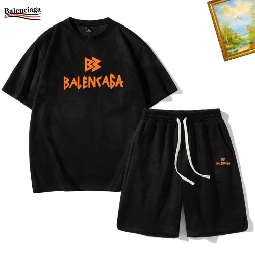 Balenciaga Fashion Tracksuits Short Sleeved For Men #1235452 $48.00 USD, Wholesale Replica Balenciaga Fashion Tracksuits