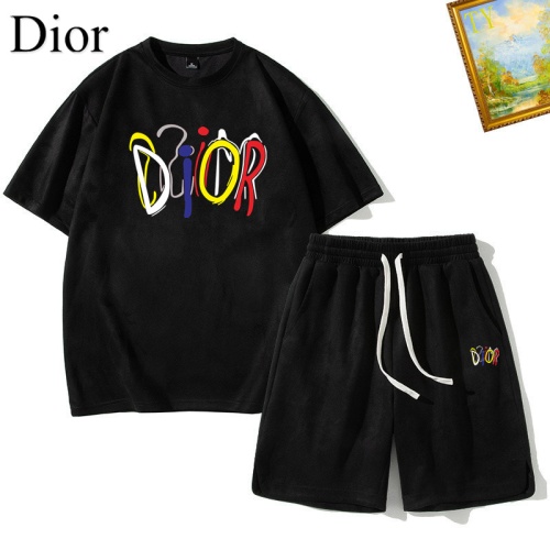 Christian Dior Tracksuits Short Sleeved For Men #1235458 $48.00 USD, Wholesale Replica Christian Dior Tracksuits