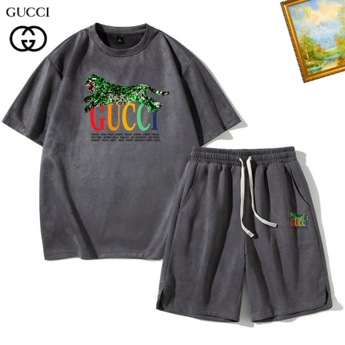 Gucci Tracksuits Short Sleeved For Men #1235473 $48.00 USD, Wholesale Replica Gucci Tracksuits