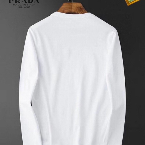 Replica Prada T-Shirts Long Sleeved For Unisex #1235504 $34.00 USD for Wholesale