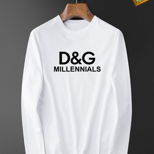 Dolce &amp; Gabbana D&amp;G T-Shirts Long Sleeved For Unisex #1235508 $34.00 USD, Wholesale Replica Dolce &amp; Gabbana D&amp;G T-Shirts