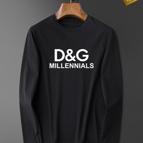 Dolce &amp; Gabbana D&amp;G T-Shirts Long Sleeved For Unisex #1235509 $34.00 USD, Wholesale Replica Dolce &amp; Gabbana D&amp;G T-Shirts