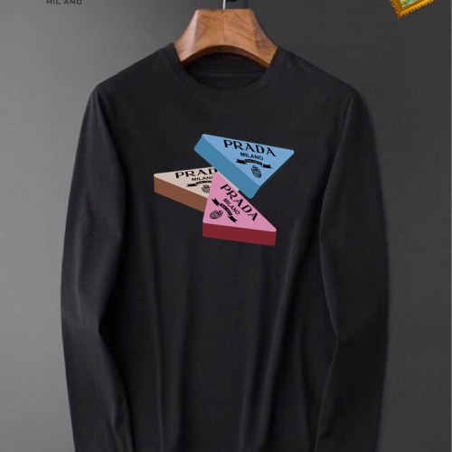 Prada T-Shirts Long Sleeved For Unisex #1235557 $34.00 USD, Wholesale Replica Prada T-Shirts