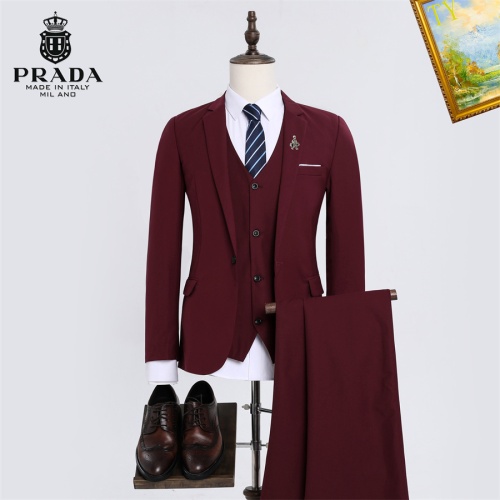 Prada Tracksuits Long Sleeved For Men #1235726 $92.00 USD, Wholesale Replica Prada Tracksuits