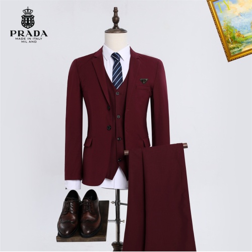 Prada Tracksuits Long Sleeved For Men #1235766 $92.00 USD, Wholesale Replica Prada Tracksuits