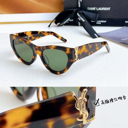 Yves Saint Laurent YSL AAA Quality Sunglasses #1235857 $60.00 USD, Wholesale Replica Yves Saint Laurent YSL AAA Quality Sunglasses