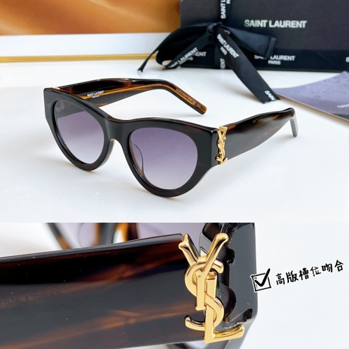 Yves Saint Laurent YSL AAA Quality Sunglasses #1235860 $60.00 USD, Wholesale Replica Yves Saint Laurent YSL AAA Quality Sunglasses