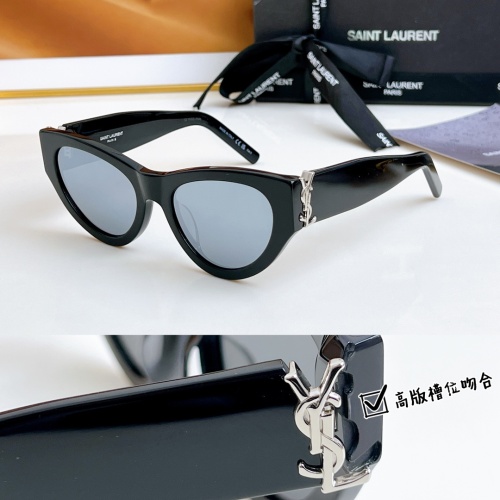 Yves Saint Laurent YSL AAA Quality Sunglasses #1235861 $60.00 USD, Wholesale Replica Yves Saint Laurent YSL AAA Quality Sunglasses