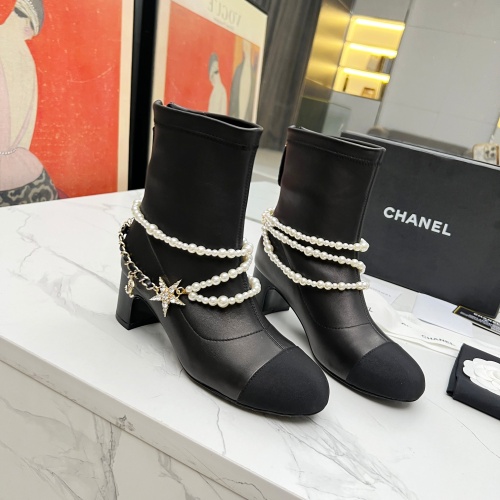 Replica Chanel Boots For Women #1236179 $125.00 USD for Wholesale