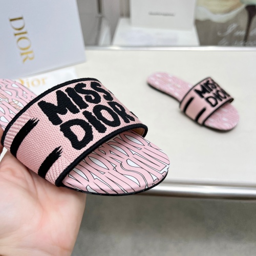 Replica Christian Dior Slippers For Women #1236180 $76.00 USD for Wholesale