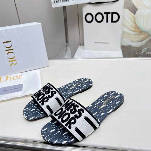 Replica Christian Dior Slippers For Women #1236182 $76.00 USD for Wholesale