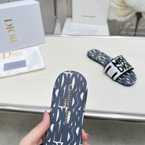 Replica Christian Dior Slippers For Women #1236182 $76.00 USD for Wholesale