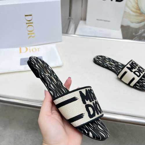 Replica Christian Dior Slippers For Women #1236183 $76.00 USD for Wholesale