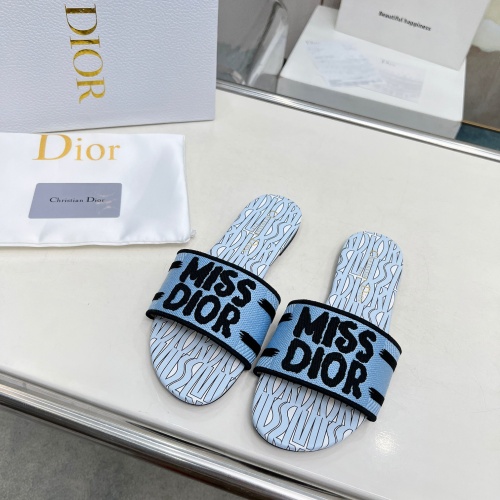 Christian Dior Slippers For Women #1236185 $76.00 USD, Wholesale Replica Christian Dior Slippers