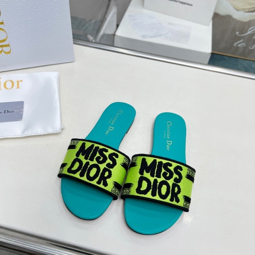 Christian Dior Slippers For Women #1236195 $76.00 USD, Wholesale Replica Christian Dior Slippers