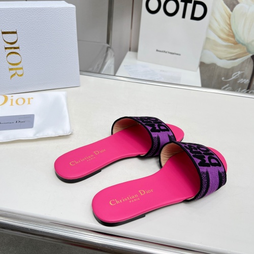 Replica Christian Dior Slippers For Women #1236198 $76.00 USD for Wholesale