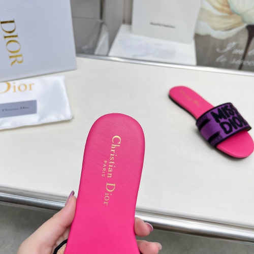 Replica Christian Dior Slippers For Women #1236198 $76.00 USD for Wholesale