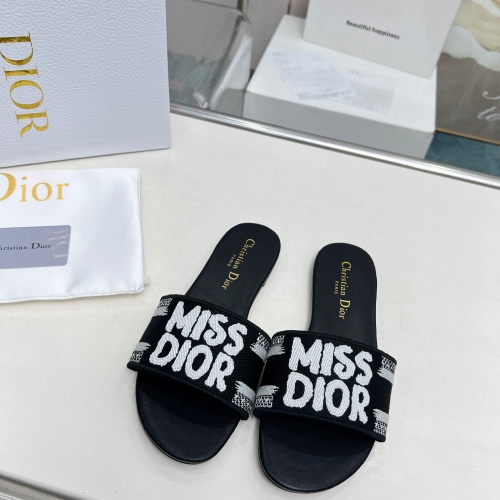 Christian Dior Slippers For Women #1236205 $76.00 USD, Wholesale Replica Christian Dior Slippers