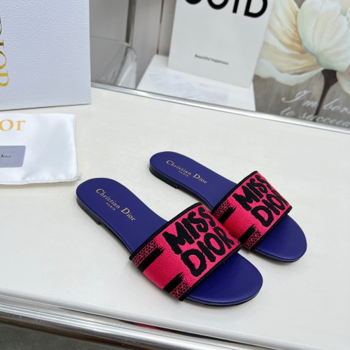 Replica Christian Dior Slippers For Women #1236239 $76.00 USD for Wholesale