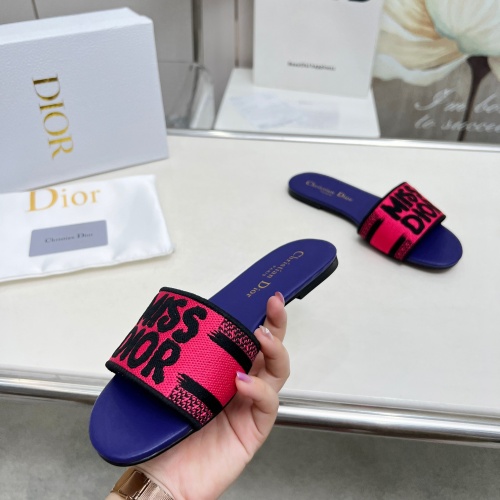 Replica Christian Dior Slippers For Women #1236239 $76.00 USD for Wholesale